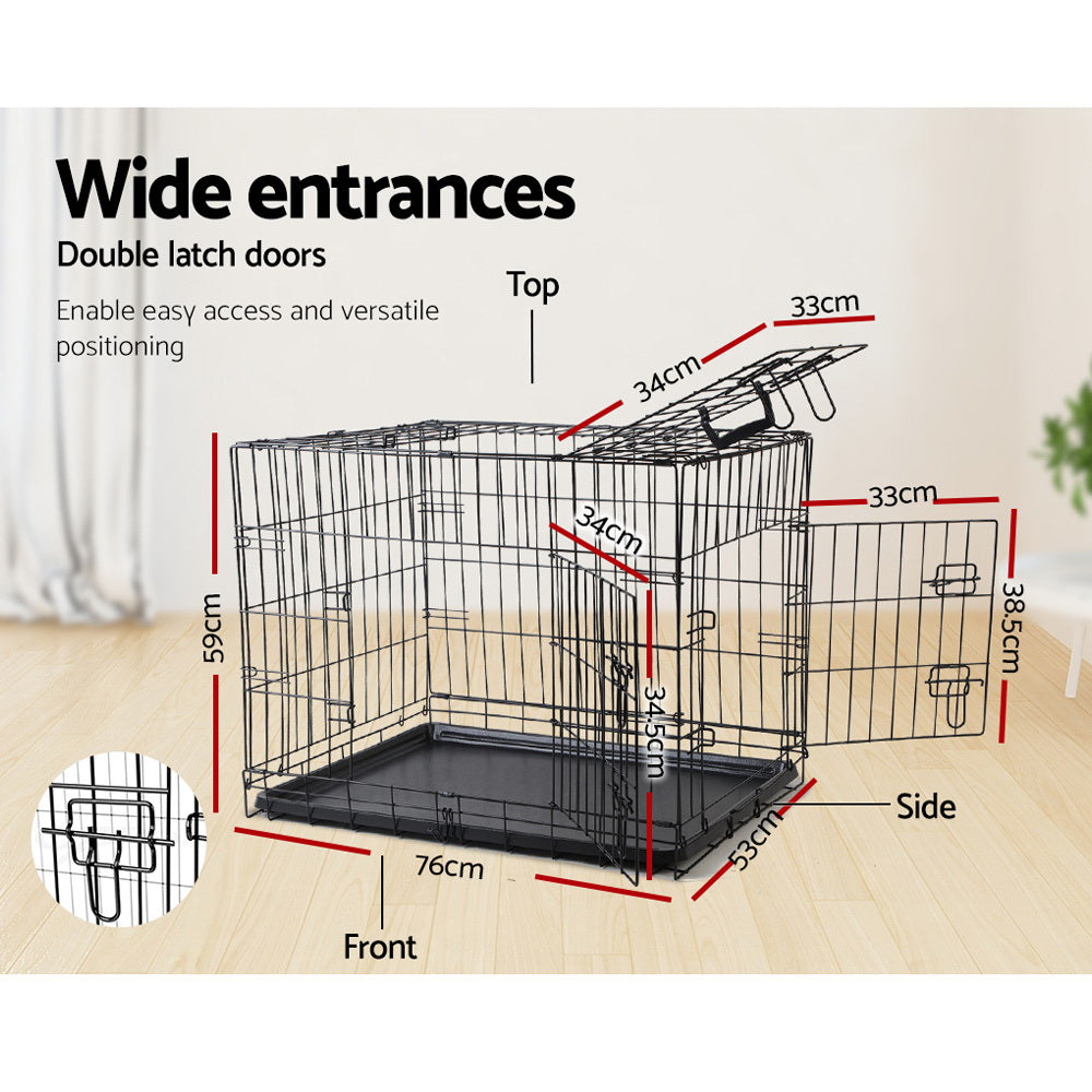 36 Dog Cage Crate Kennel 3 Doors