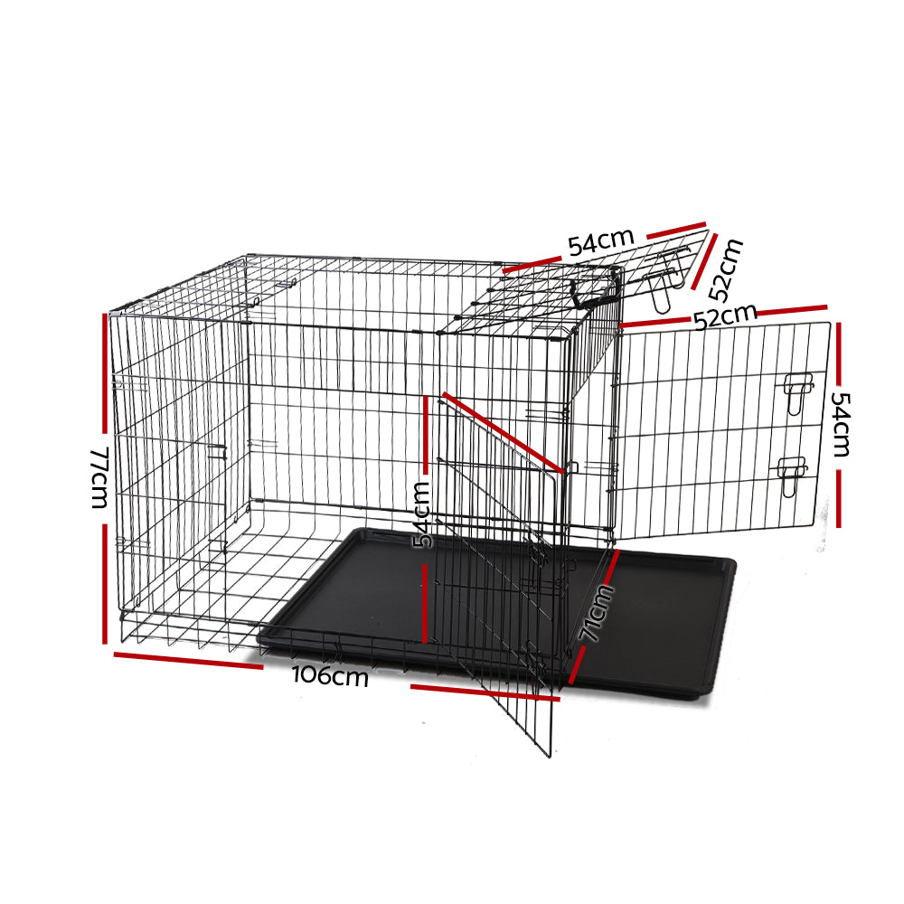 42 Dog Cage Crate Large Kennel 3 Doors