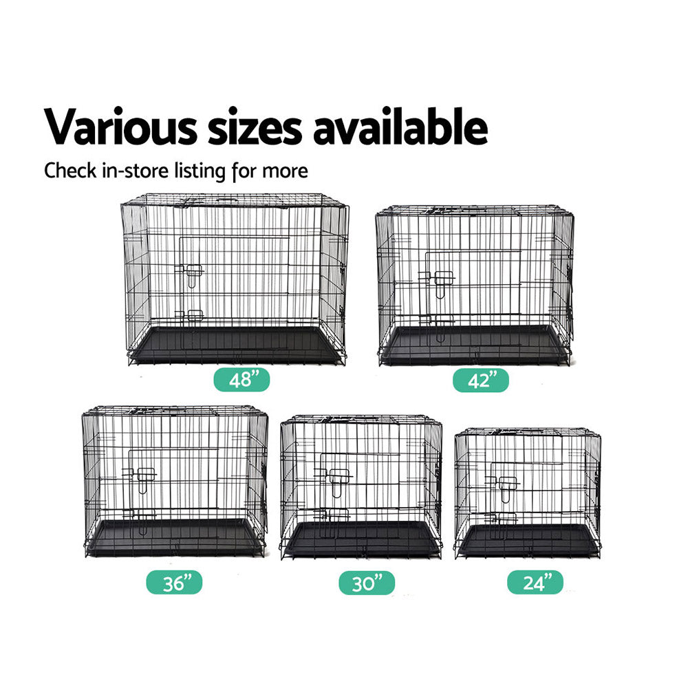 48 Dog Cage Crate Large Kennel 3 Doors