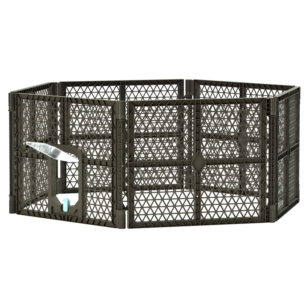 Dog Playpen Enclosure 6 Panel Pet Fence Plastic Play Pen
