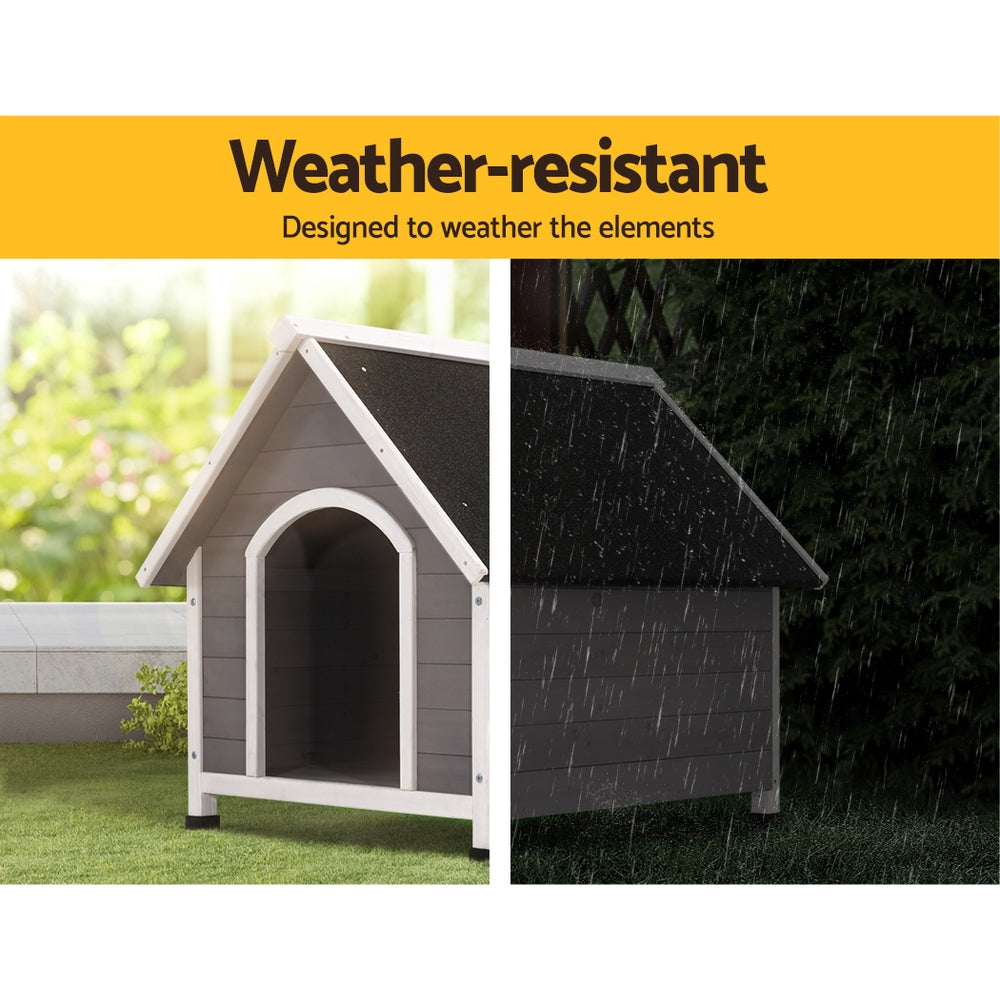 Dog Kennel Wooden Large Outdoor House Indoor Puppy Pet Cabin Weatherproof