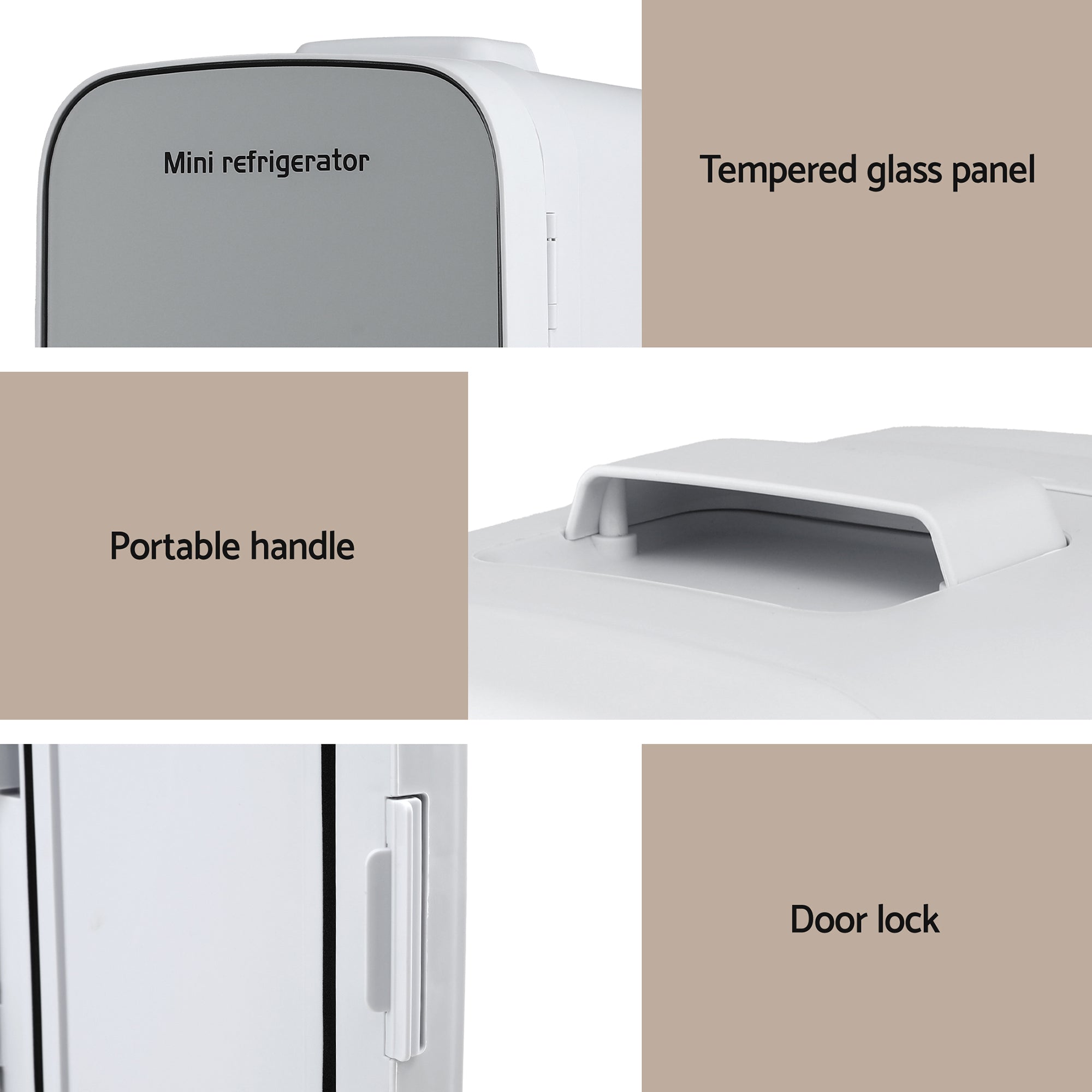 Glacio Mini Fridge Portable White Electric Cooler Warmer 12V 220V