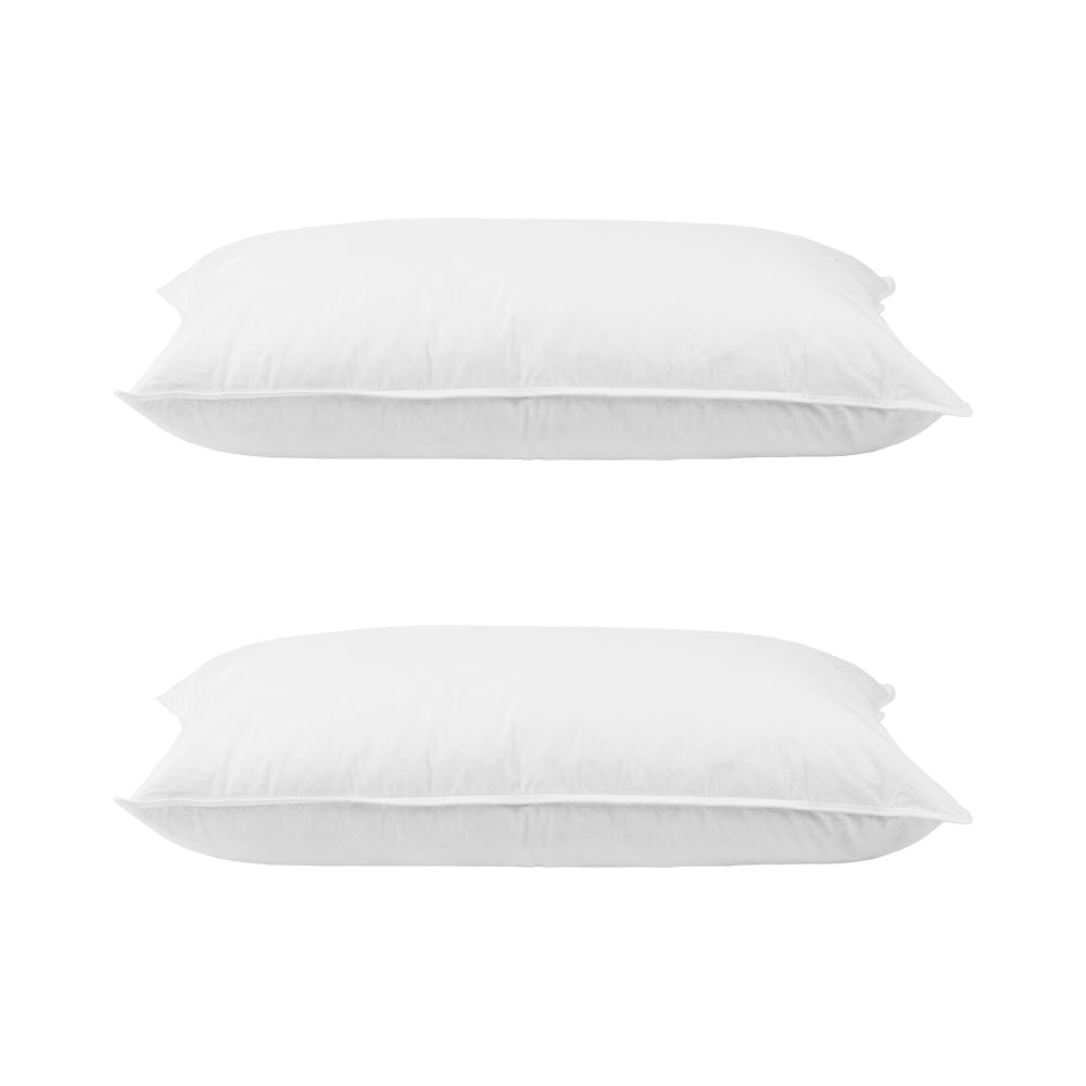 Giselle Bedding Duck Feather Down Pillow Twin Pack