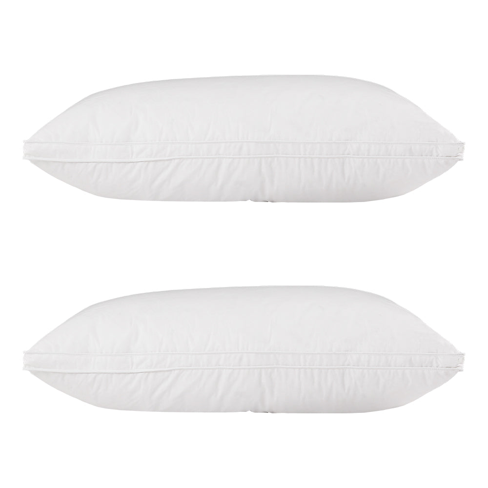 Goose Feather Down Pillow Luxury Twin Pack