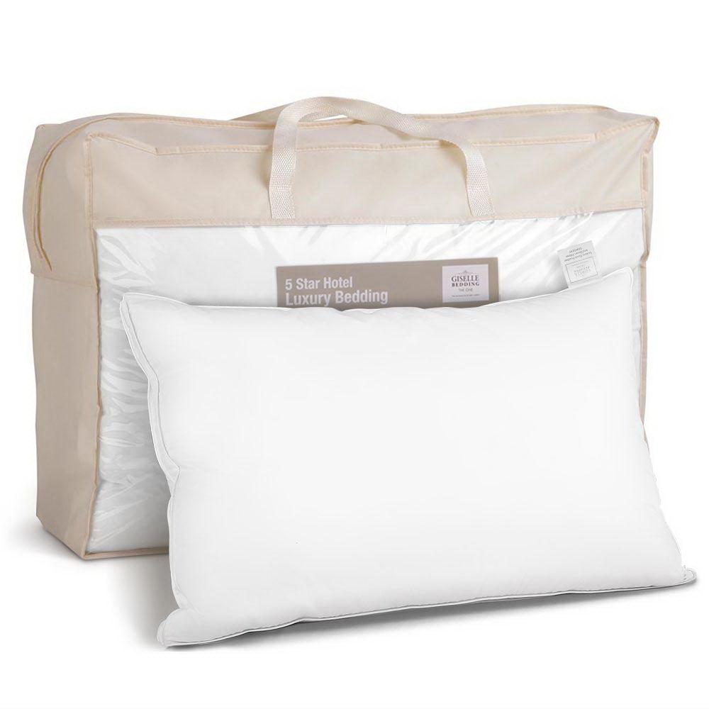 Goose Feather Down Pillow Luxury Twin Pack