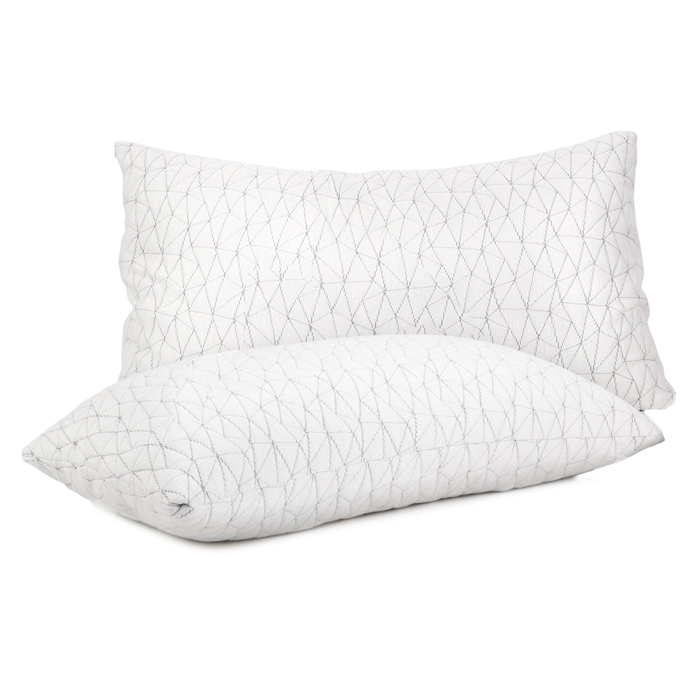 Memory Foam Pillow Single Size Twin Pack