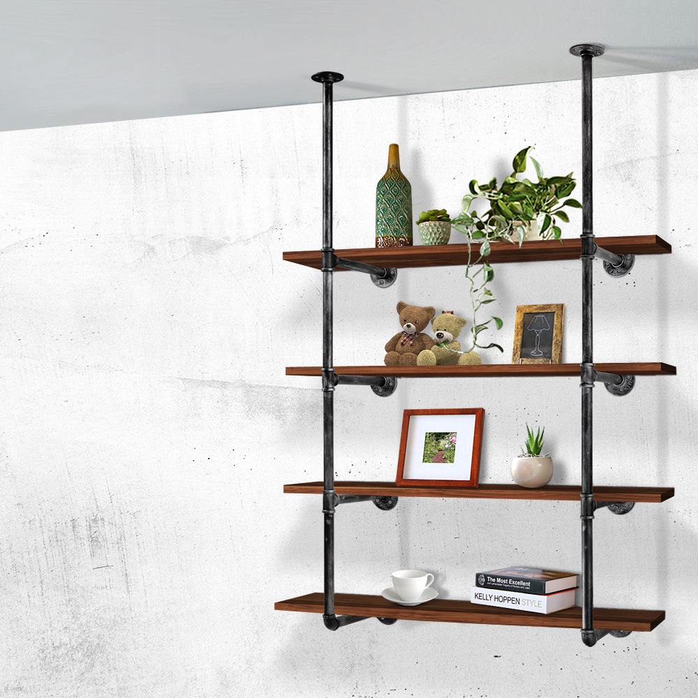Floating DIY Pipe Shelf Metal Brackets Set of 2