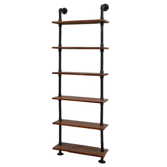 Floating DIY Pipe Shelf 6 Tiers - IDA