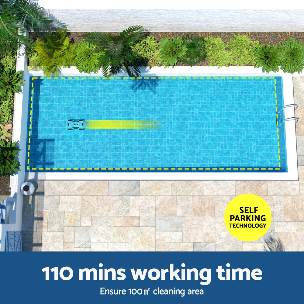 Aqua Buddy Robotic Pool Cleaner Automatic Floor Vacuum Robot Swimming Cordless