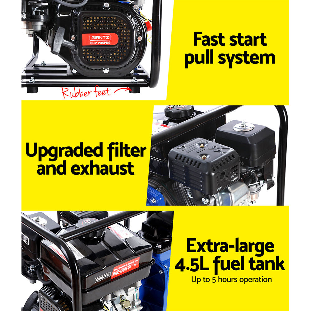 Petrol Water Pump 3 High Flow Transfer Fire Fighting Irrigation