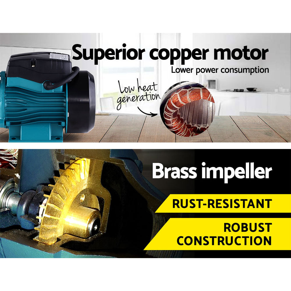 Peripheral Water Pump Garden Boiler Car Wash Electric Irrigation QB60 Yellow