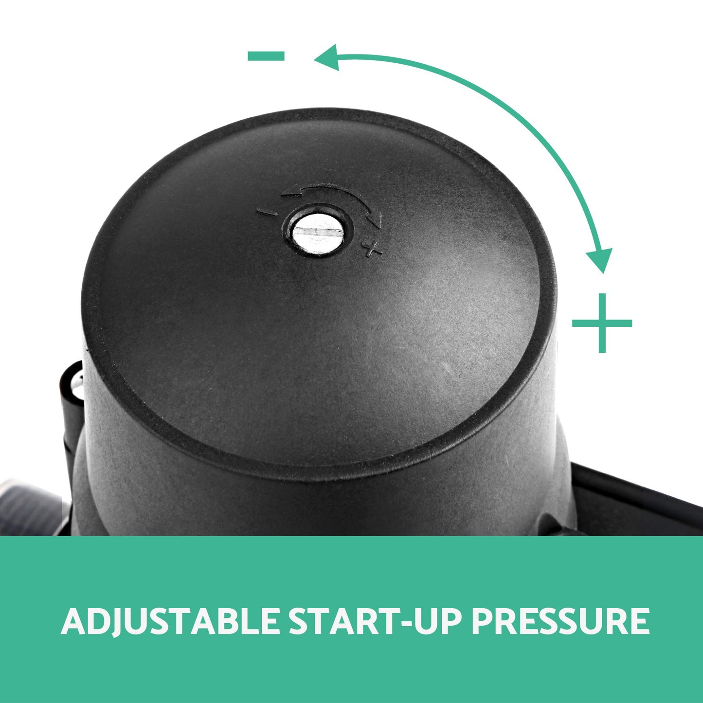 Garden Water Pump High Pressure 2000W 4-Stage Tank Irrigation Black