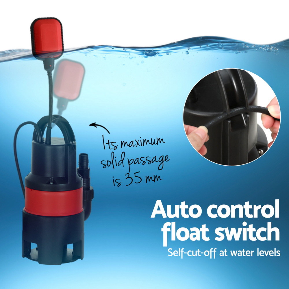 Giantz 750W Water Pump Dirty Submersible Sump Swim Pool Flooding Pond Clean