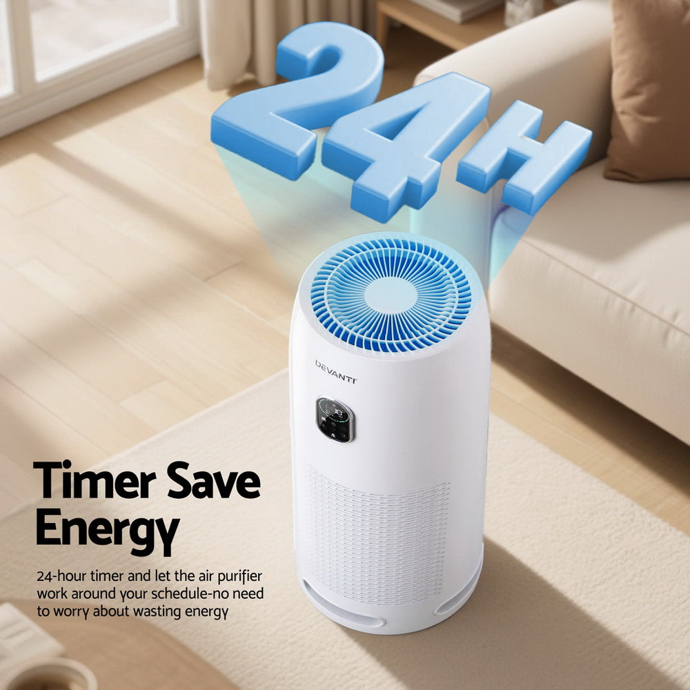 Air Purifier 4-Layer HEPA Filter White