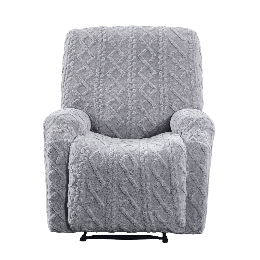 Artiss Recliner Chair Covers with Storage Side Pockets Grey