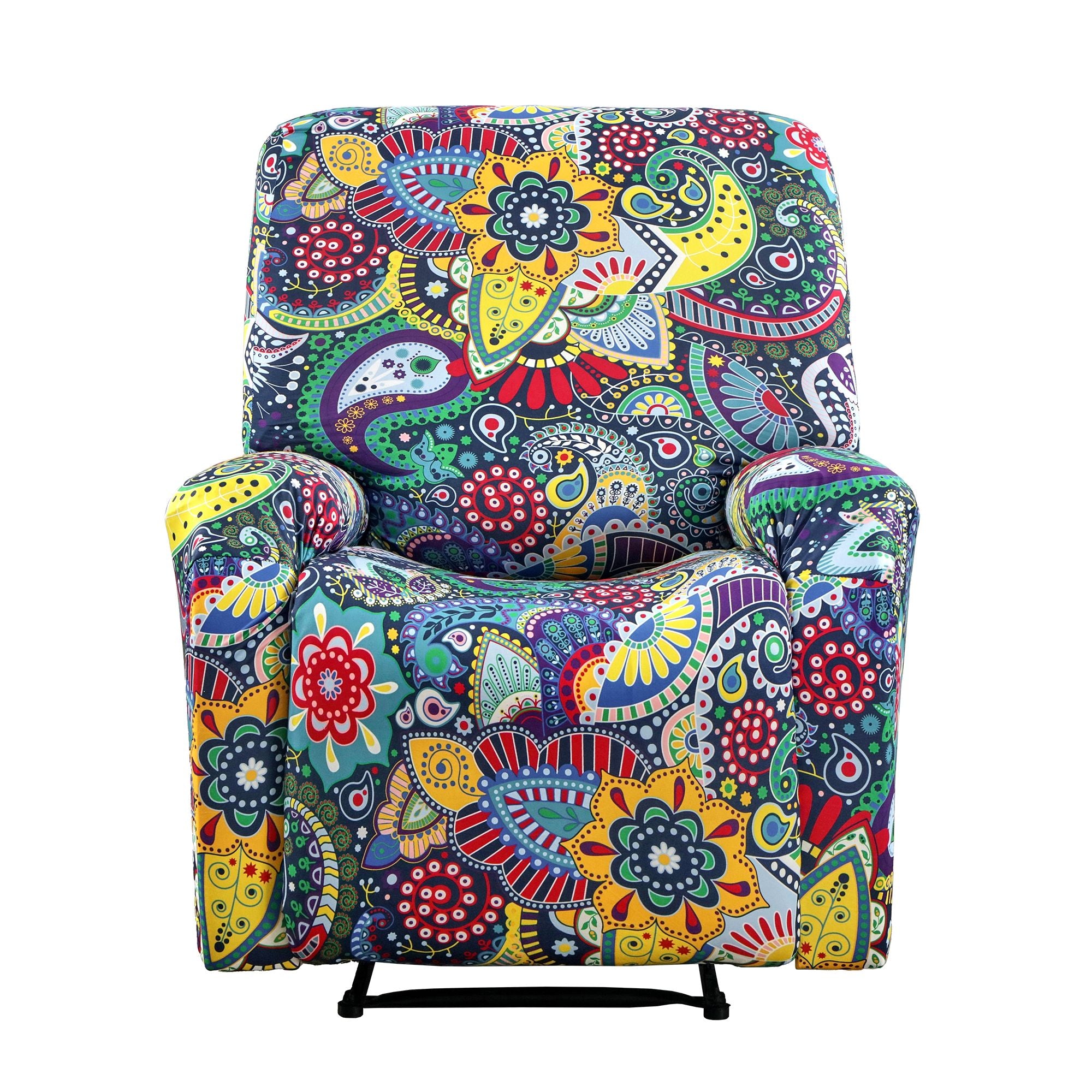 Artiss Stretch Kids Recliner Cover 4-Pieces Recliner Chair Slipcovers Printed Polyester