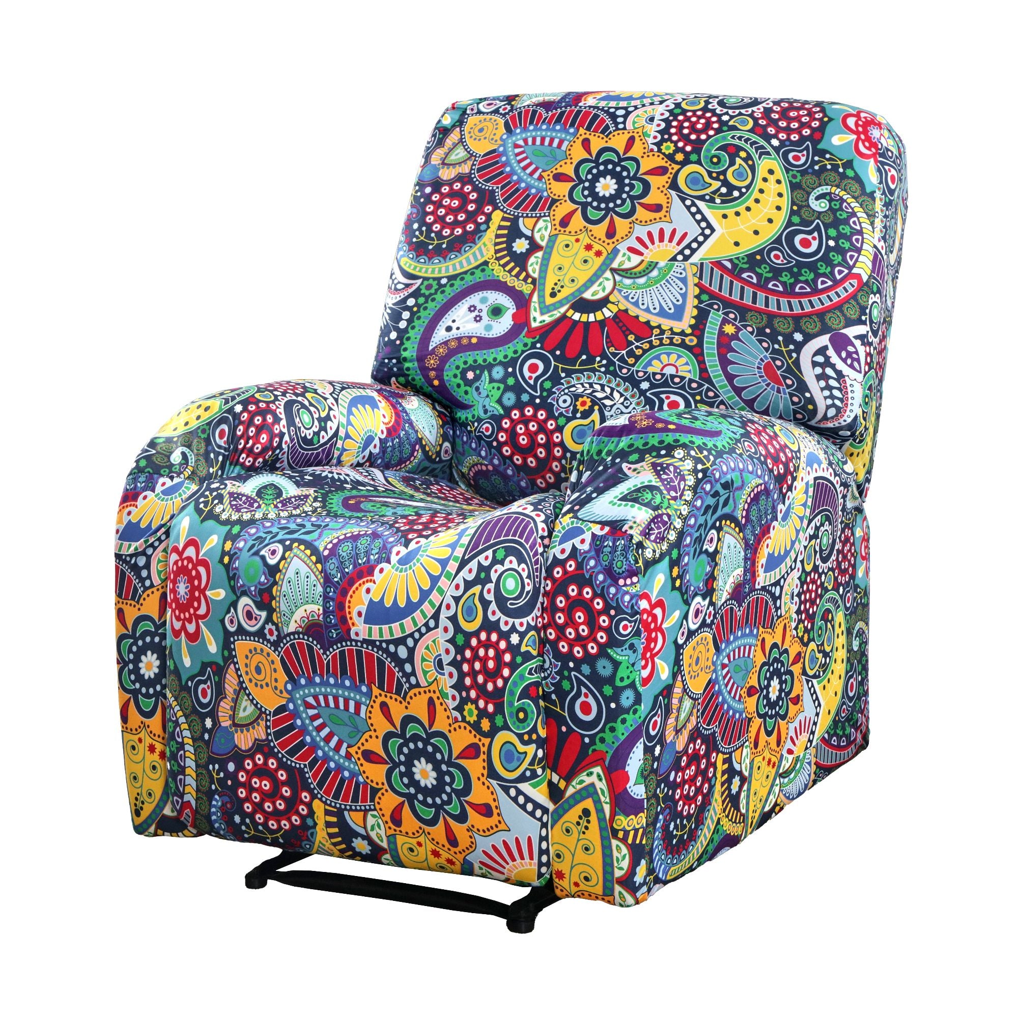 Artiss Stretch Kids Recliner Cover 4-Pieces Recliner Chair Slipcovers Printed Polyester