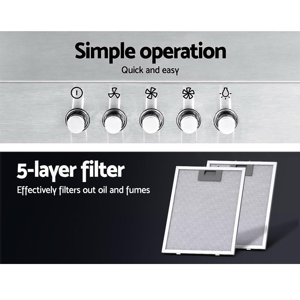 600mm Range Hood 60cm Rangehood Stainless Steel