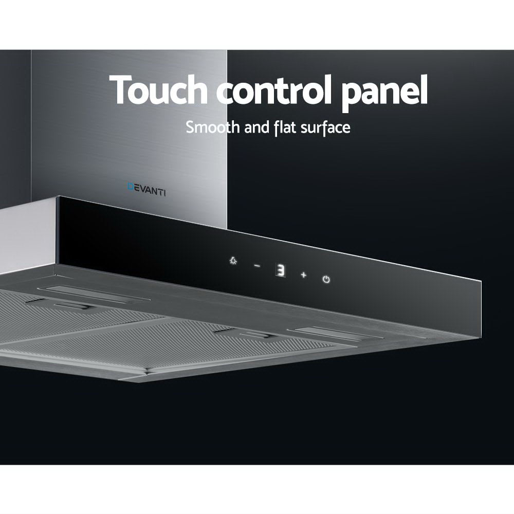 600mm Range Hood 60cm Rangehood Glass Stainless Steel