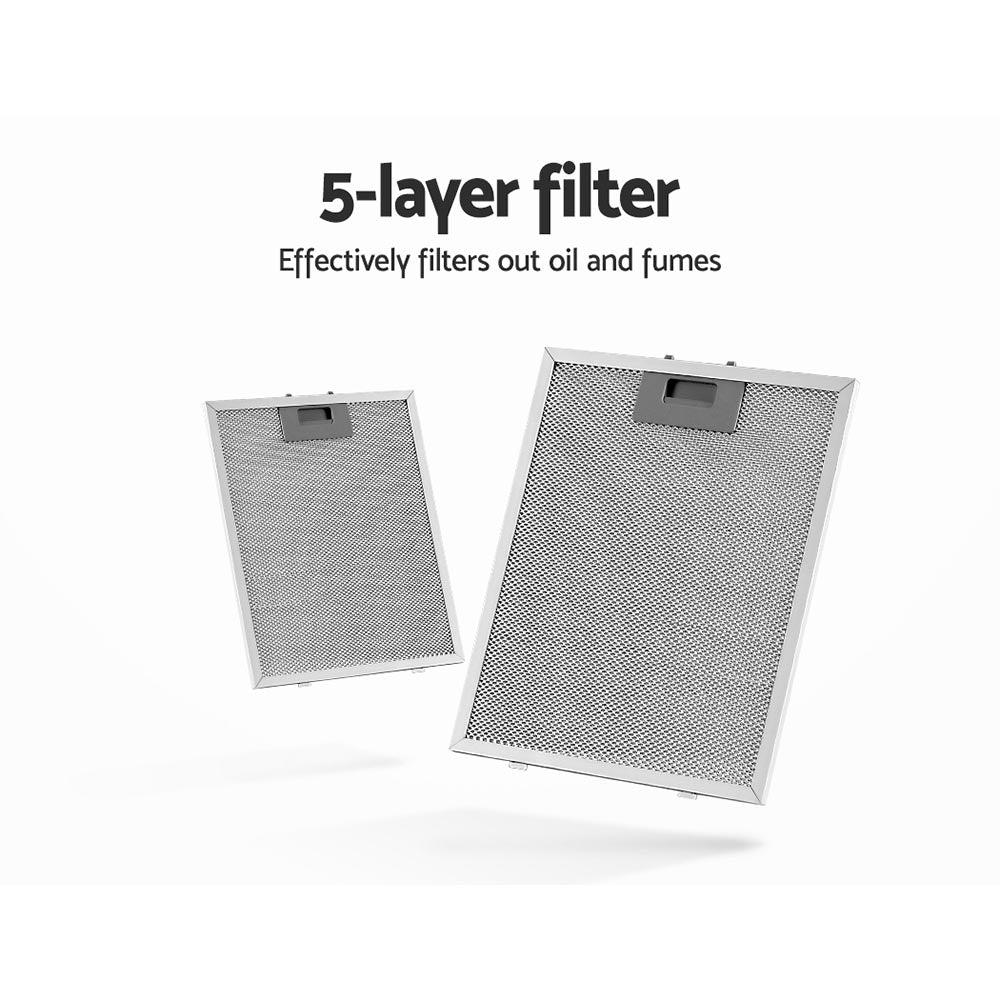 600mm Range Hood 60cm Rangehood Glass Stainless Steel