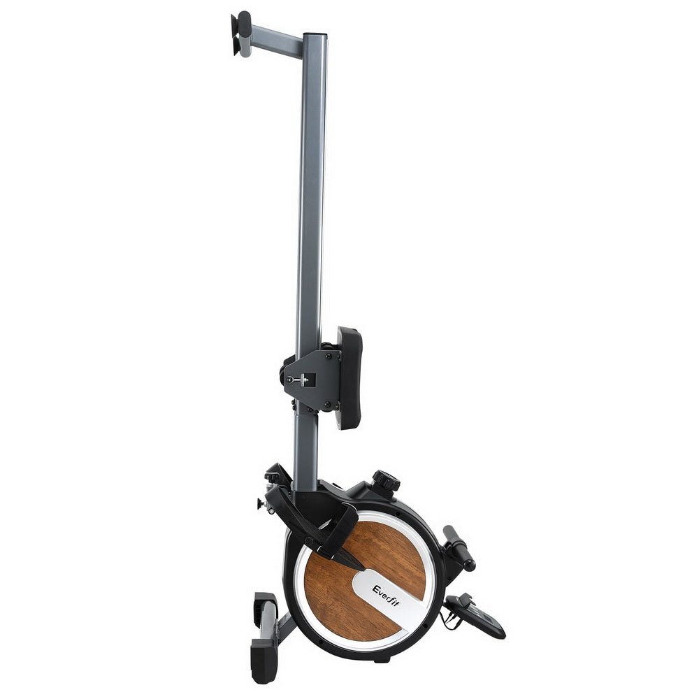 16 Level Magnetic Rowing Machine for Home with App Connect Walnut