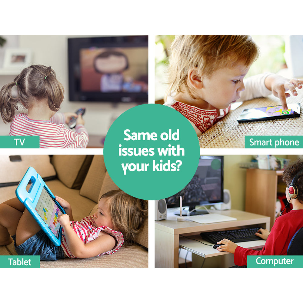 Kids Sandpit Wooden Sandbox Sand Pit with Canopy Bench Seat Toys 101cm