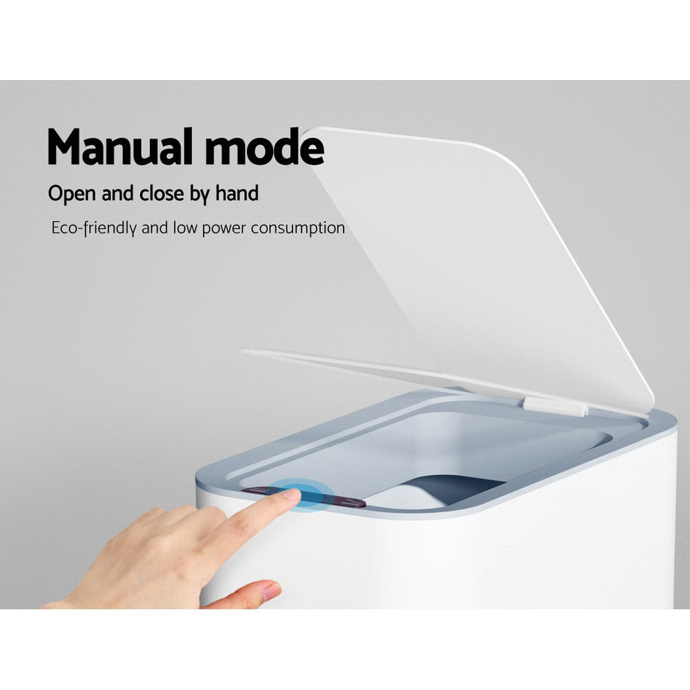 9L Motion Sensor Bin Rubbish Automatic White