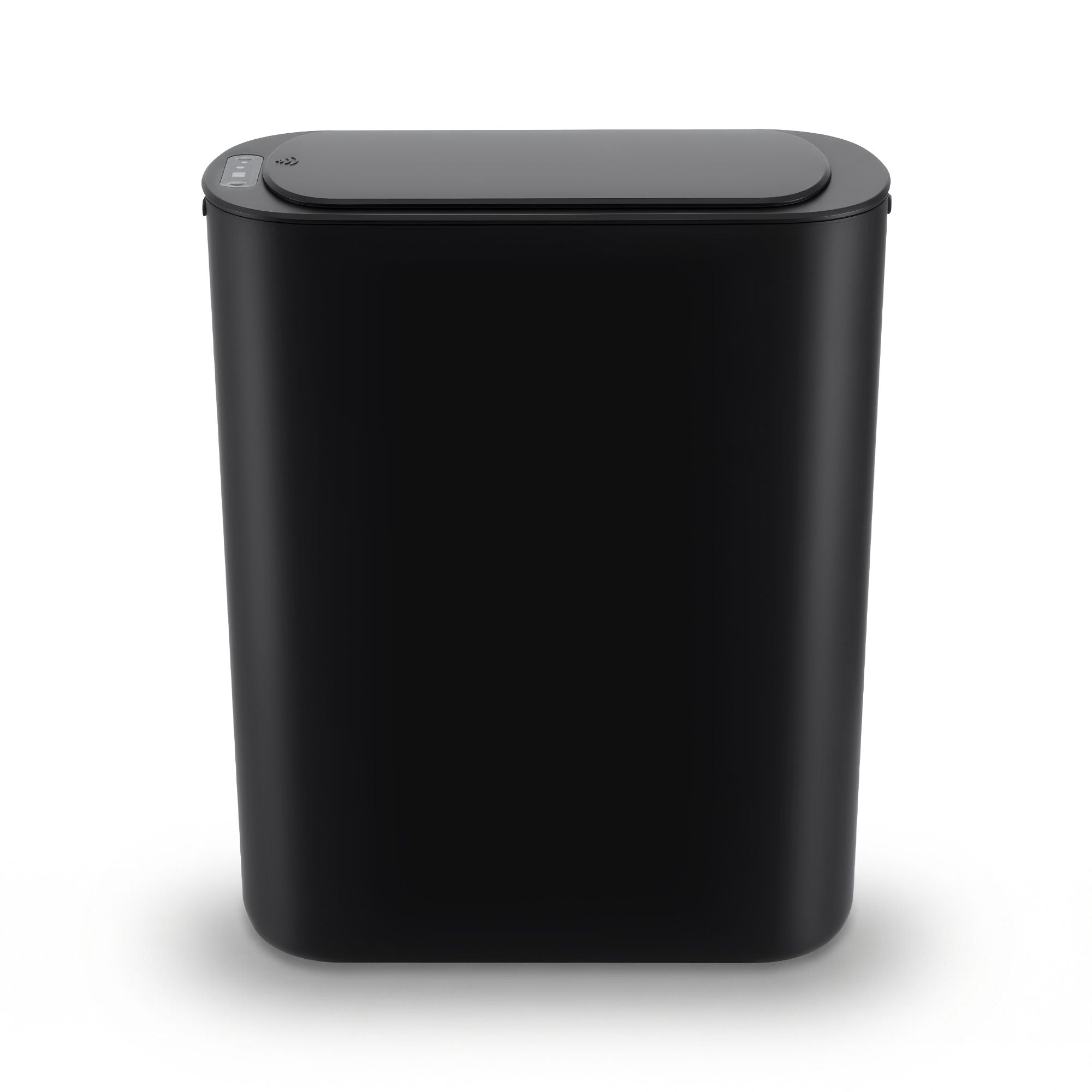 Devanti Automatic Trash Bin with Lid 21L Motion Sensor Kitchen Bin Touchless Garbage Can Modern Black Plastic Slim Rubbish Bin with Liner Holder for Kitchen, Home, Office