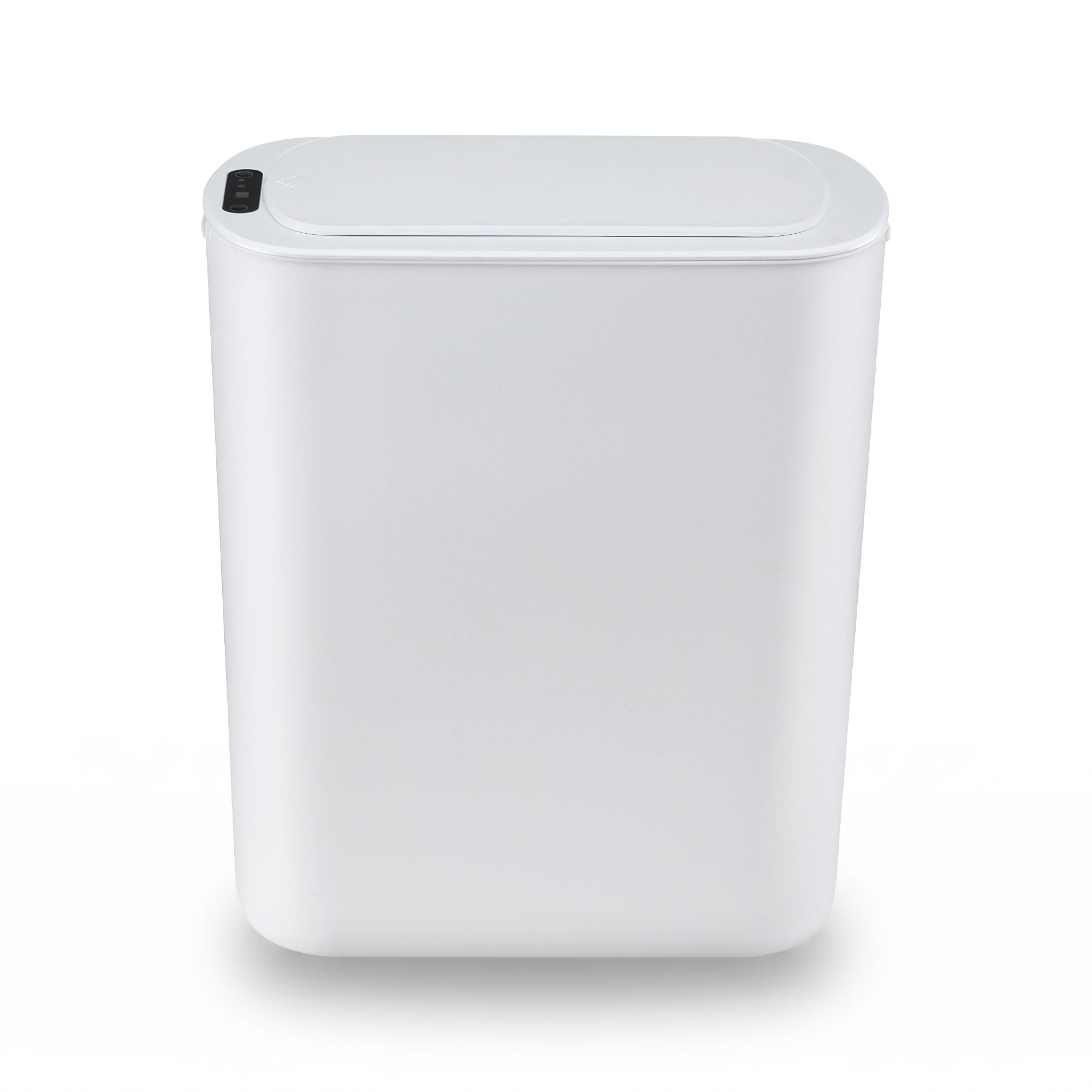Devanti Automatic Trash Bin with Lid 21L Motion Sensor Kitchen Bin Touchless Garbage Can Plastic Slim Rubbish Bin with Liner Holder for Kitchen, Home, Office, White