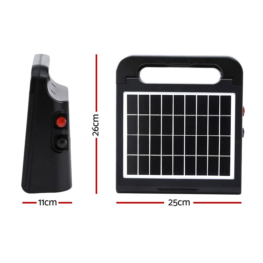 5km Electric Fence Energiser Solar Energizer Charger Farm Animal 0.15J