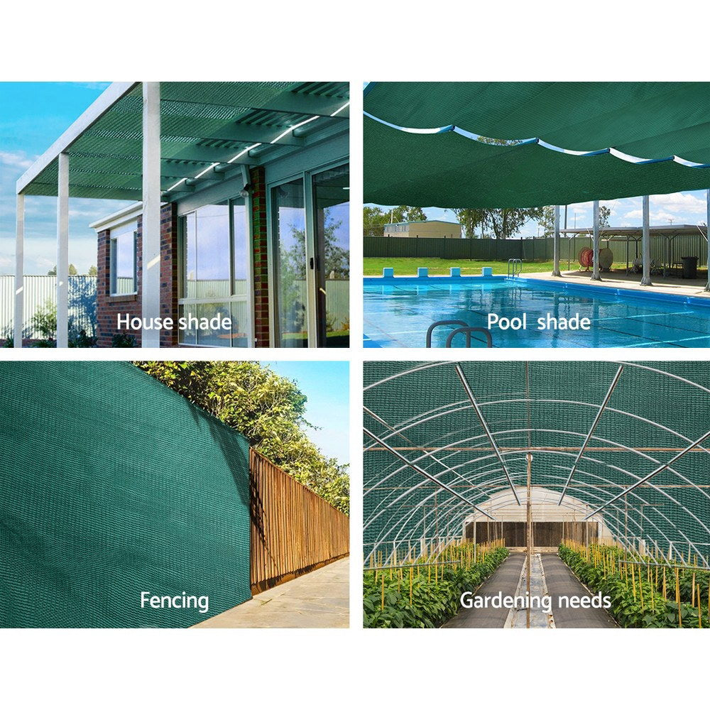 30% Shade Cloth 1.83x20m Shadecloth Wide Heavy Duty Green