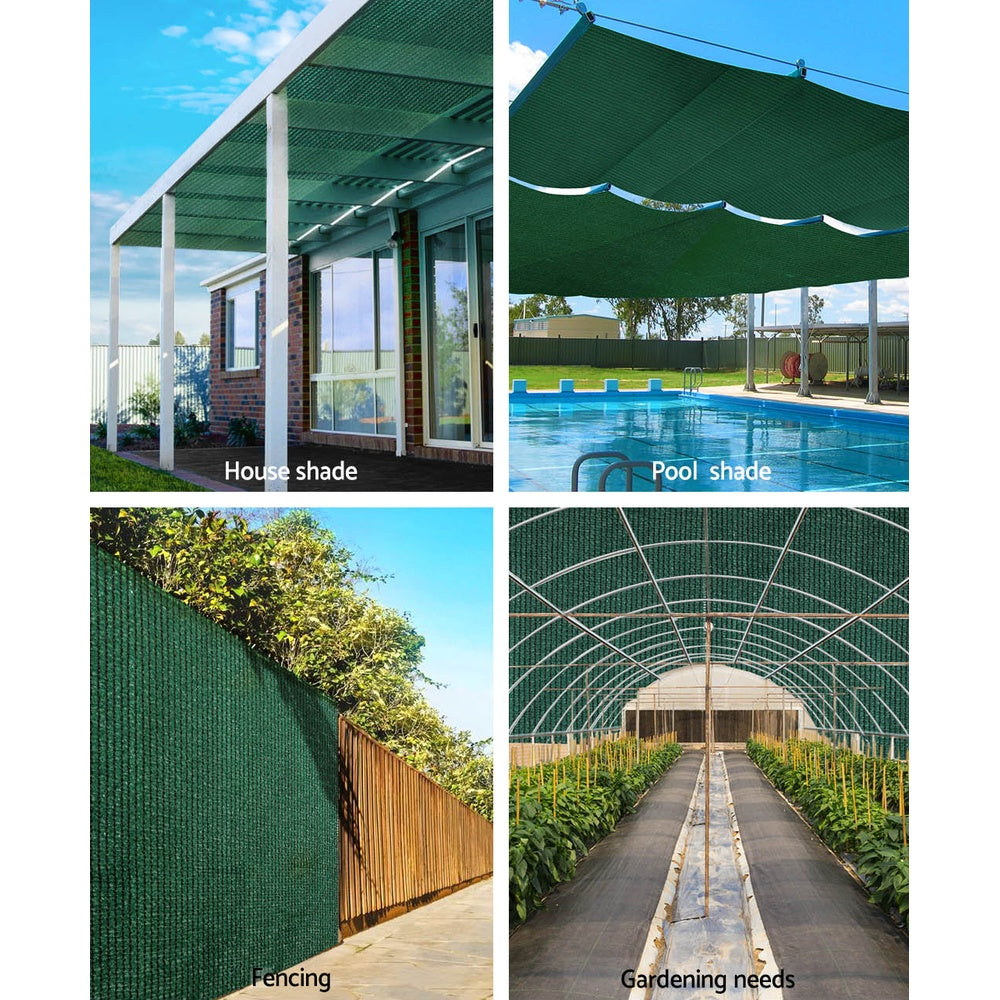 50% Shade Cloth 1.83x30m Shadecloth Sail Heavy Duty Green
