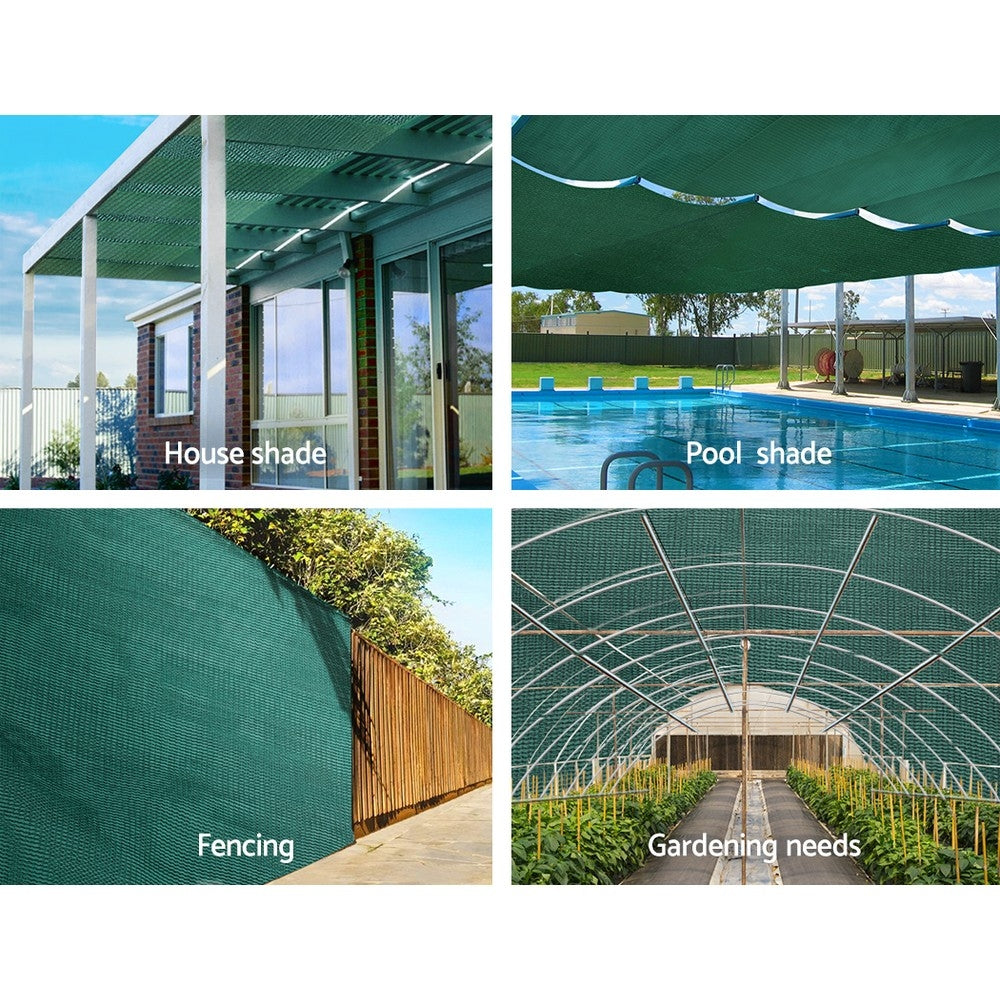 30% Shade Cloth 1.83x50m Shadecloth Wide Heavy Duty Green