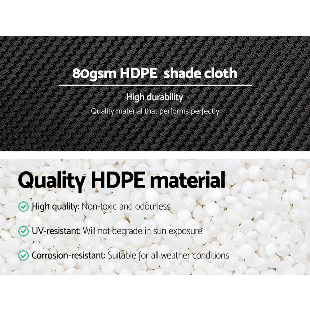 30% Shade Cloth 3.66x30m Shadecloth Wide Heavy Duty Black