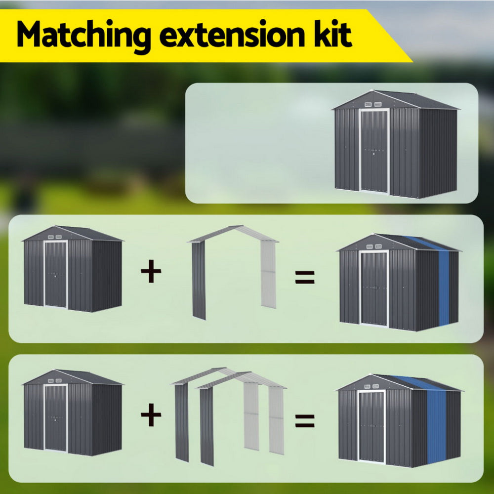 Garden Shed Extension Kit Outdoor Storage Tool Sheds Workshop House Shelter