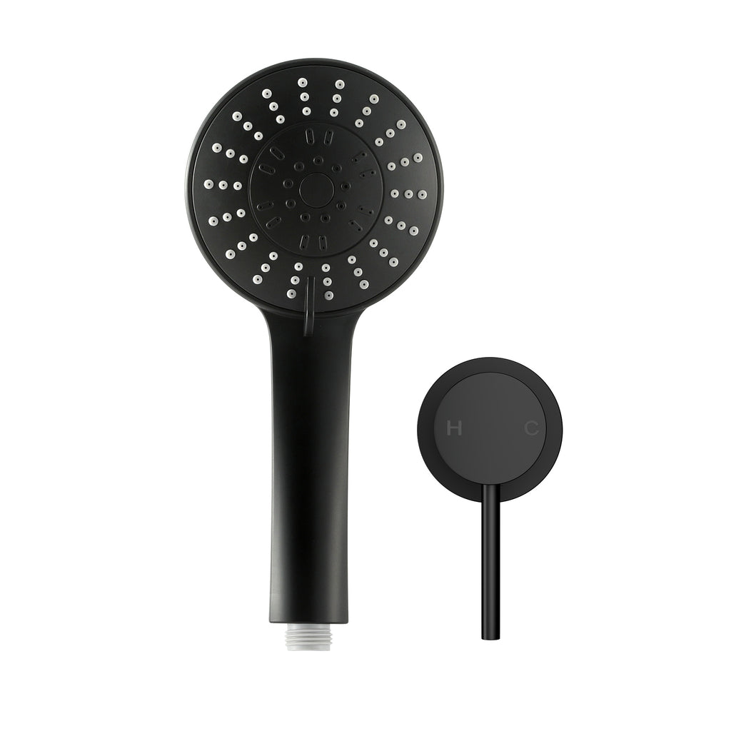 Cefito 4.5" Handheld Shower Head Round with Wall Bathroom Mixer
