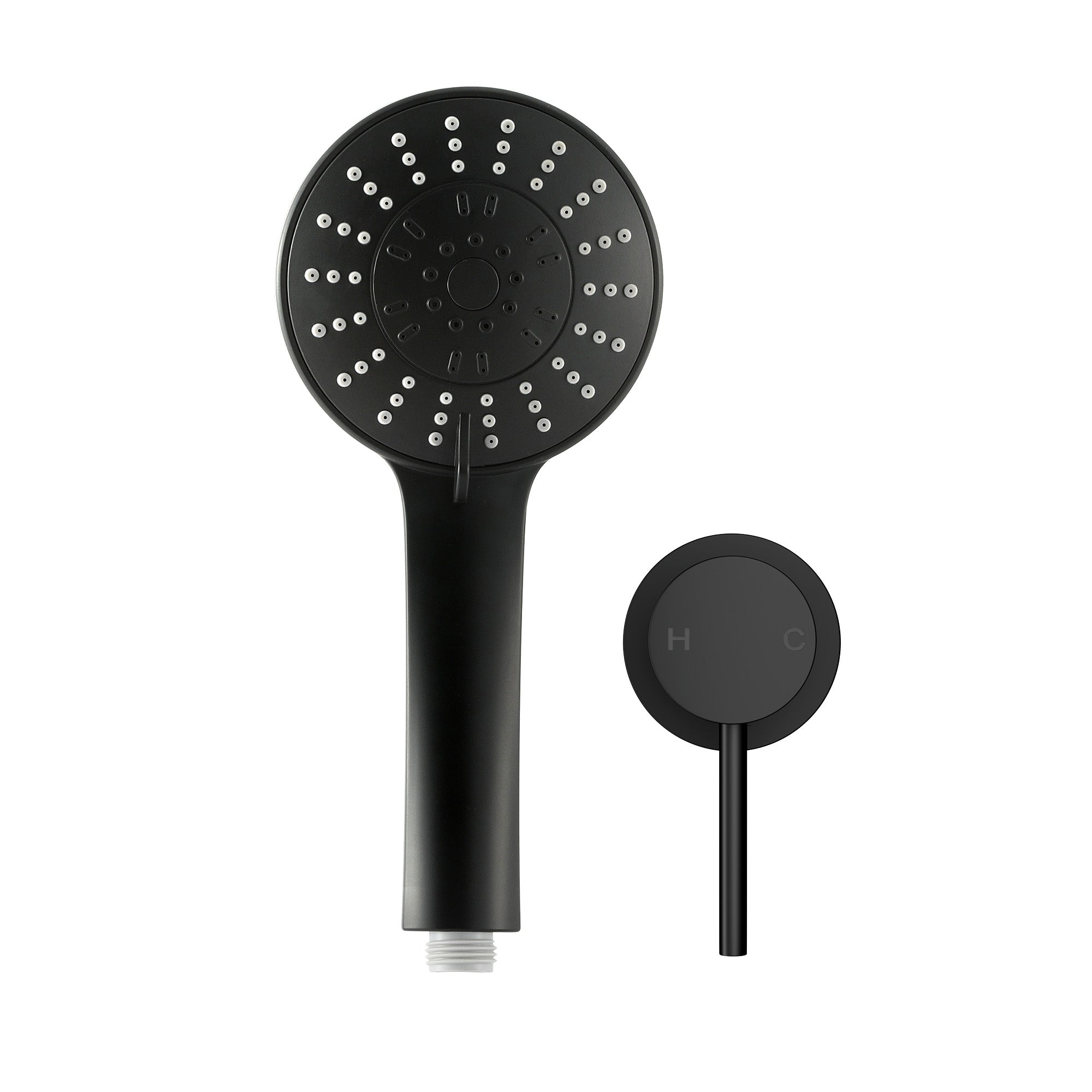 Cefito 4.5" Handheld Shower Head Round with Wall Bathroom Mixer
