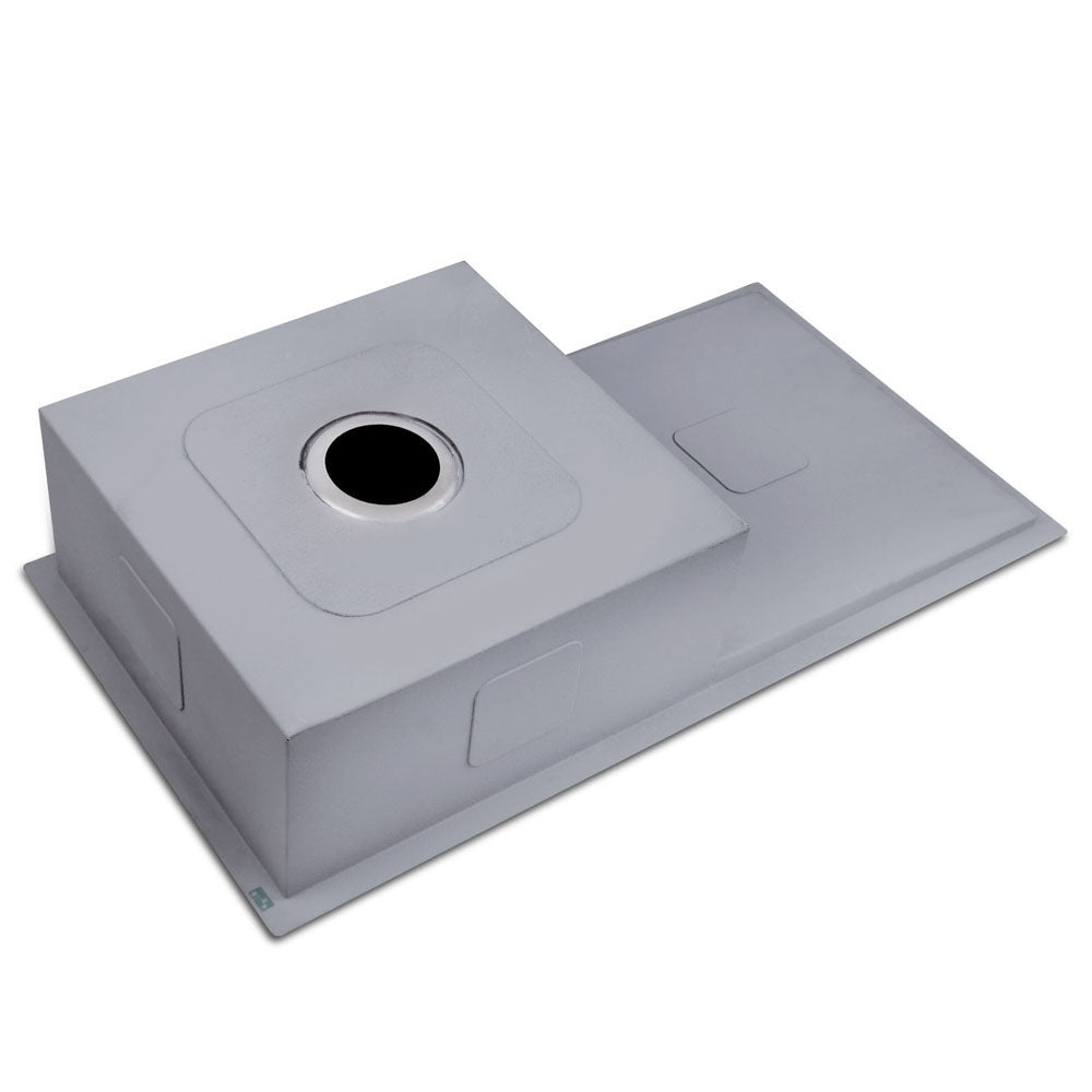 Kitchen Sink 87X45CM Stainless Steel Basin Single Bowl Silver