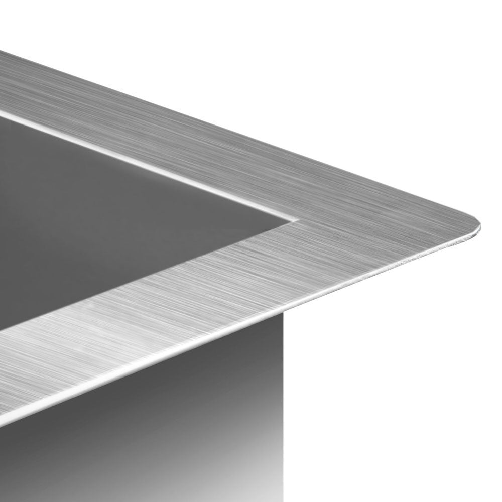 Kitchen Sink 87X45CM Stainless Steel Basin Single Bowl Silver