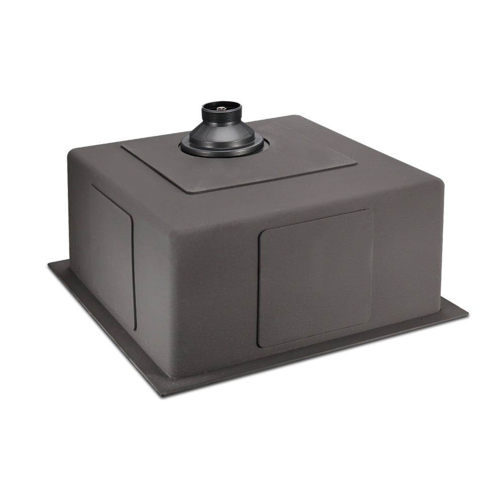 Kitchen Sink 51X45CM Stainless Steel Basin Single Bowl Black