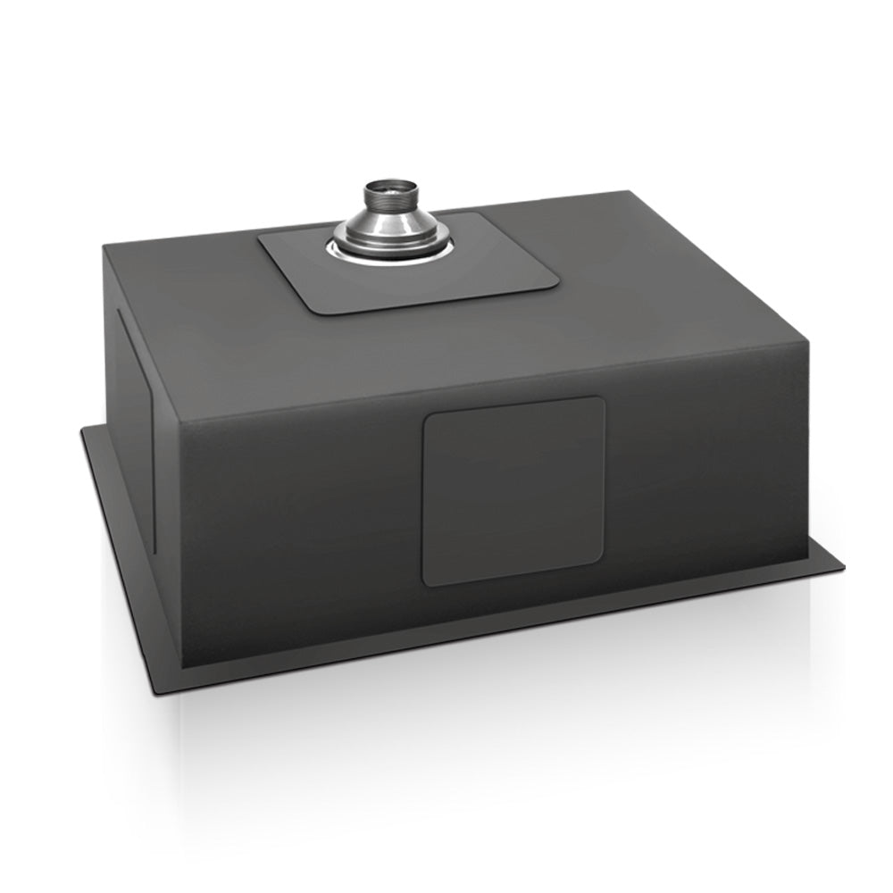 Kitchen Sink 70X45CM Stainless Steel Basin Single Bowl Black