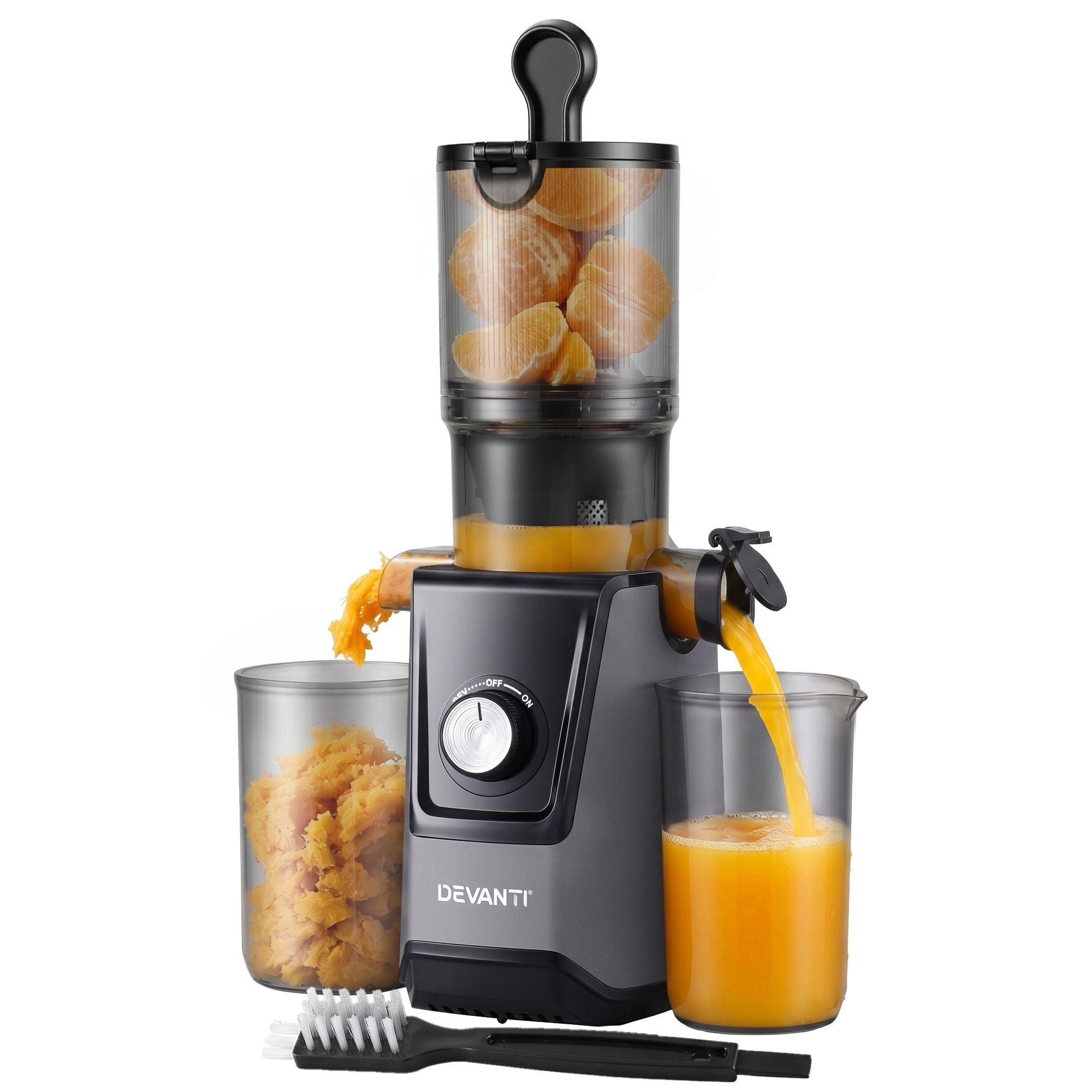 DEVANTI Slow Juicer Cold Press 200W for Fruit Vegetable Juice
