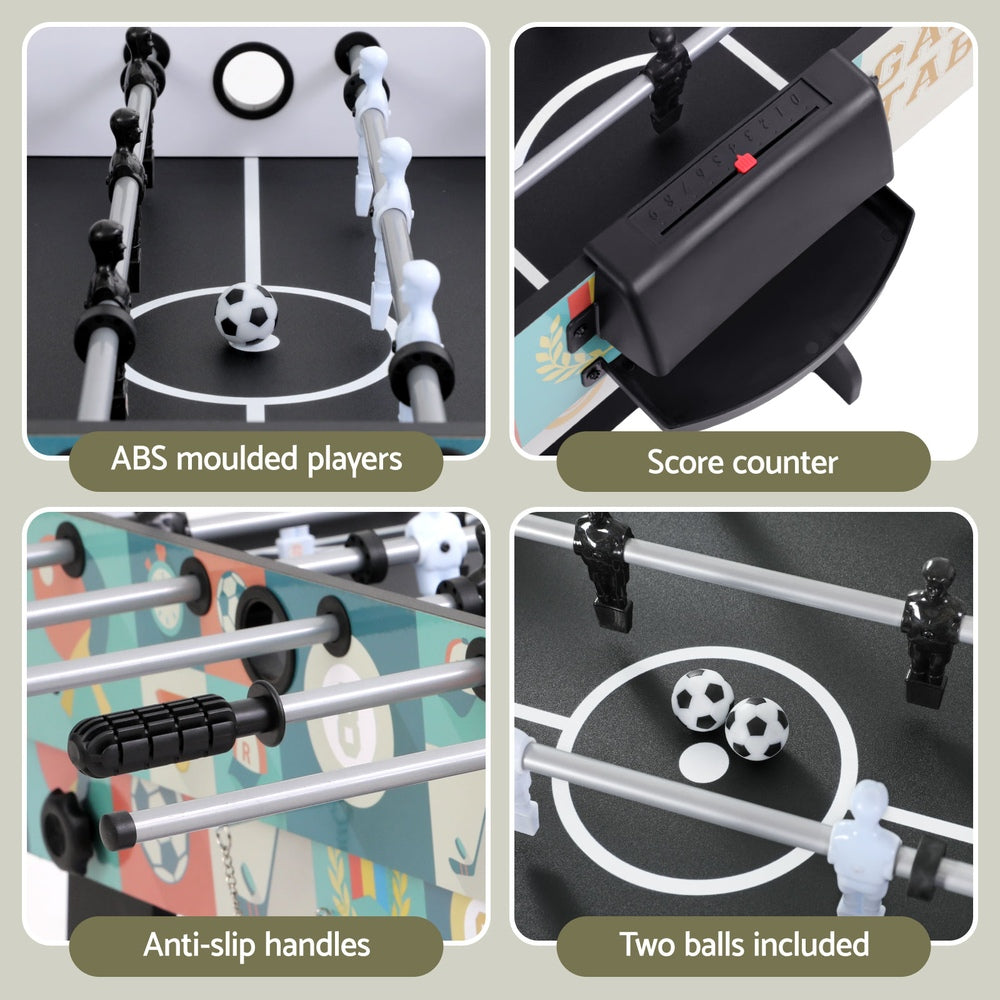 4-in-1 Soccer Table Foldable Game Foosball Table Tennis Pool Hockey
