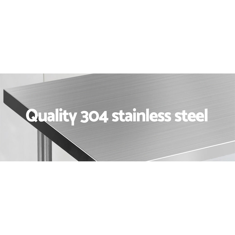 1524x610mm Stainless Steel Kitchen Bench 304