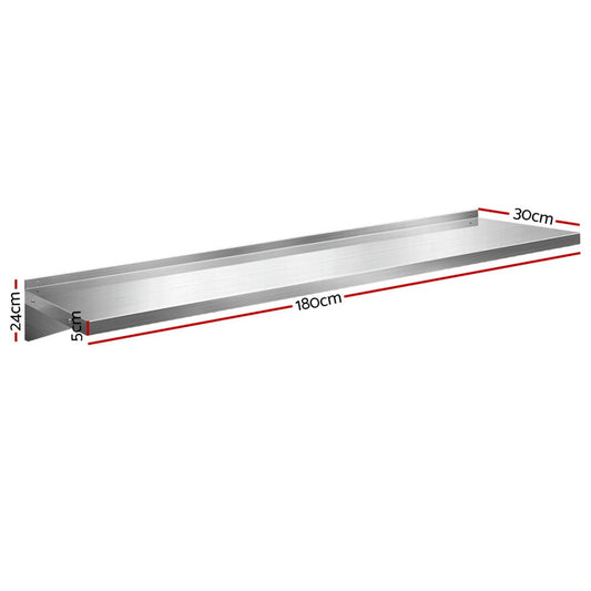 1800mm Stainless Steel Kitchen Wall Shelf Mounted Rack