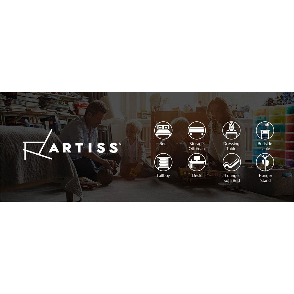 Bedside Table Vintage - THYME White