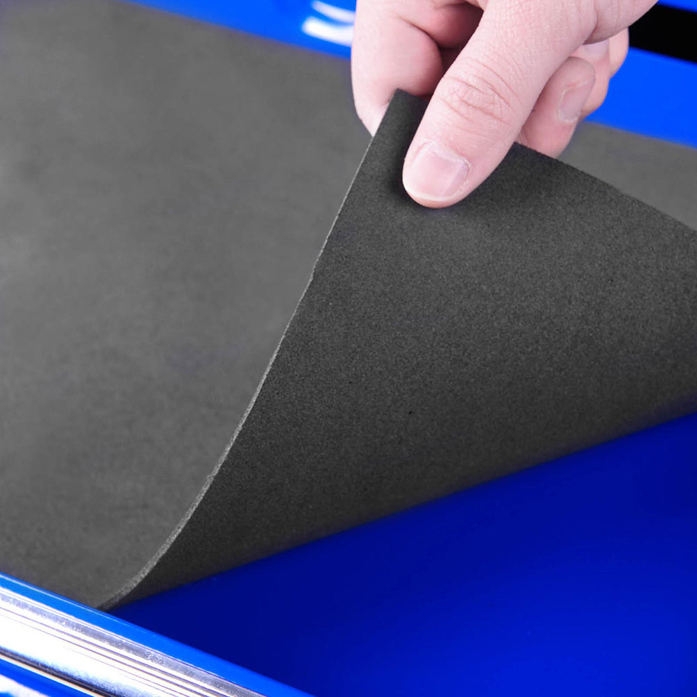 5 Drawer Tool Box Cabinet Chest Trolley Box Garage Storage Toolbox Blue