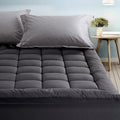 Giselle Bedding Bamboo Charcoal Filling Pillowtop Topper 1000GSM 5cm Thick Pillowtop Pad for Back Pain Relief Washable with 45cm Deep Pocket Single