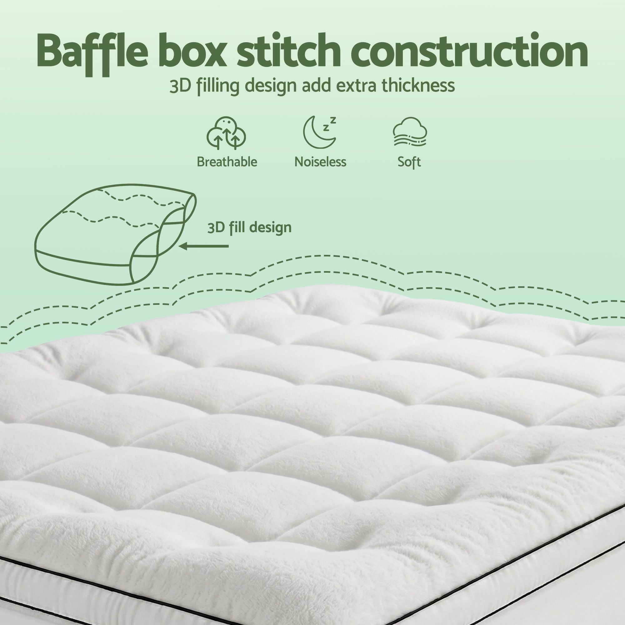 Giselle Bedding Queen Mattress Topper 5cm Coral Fleece