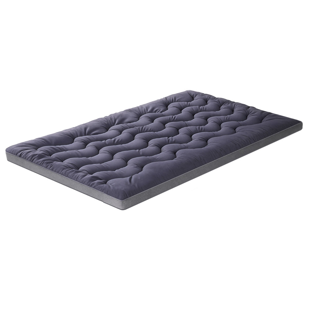 Giselle Bedding 5cm Pillowtop Topper Bamboo Polyester Blend Fibre Pad for Back Pain Relief Washable Overfilled Bed Protector 500GSM Double